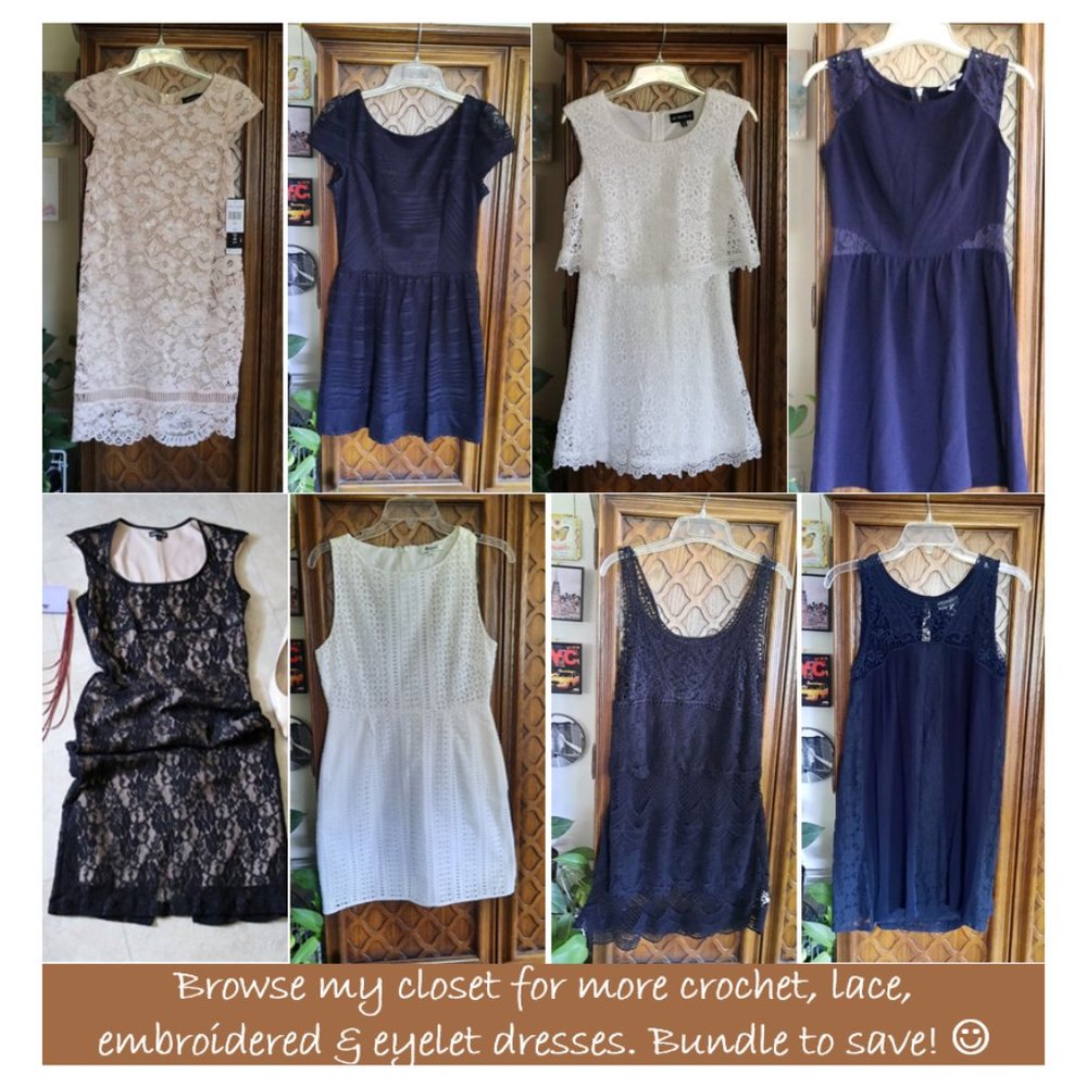 MADEWELL White Eyelet Trail Mini Sleeveless Sheath Dress with Pockets! - 6 - Picture 14 of 16